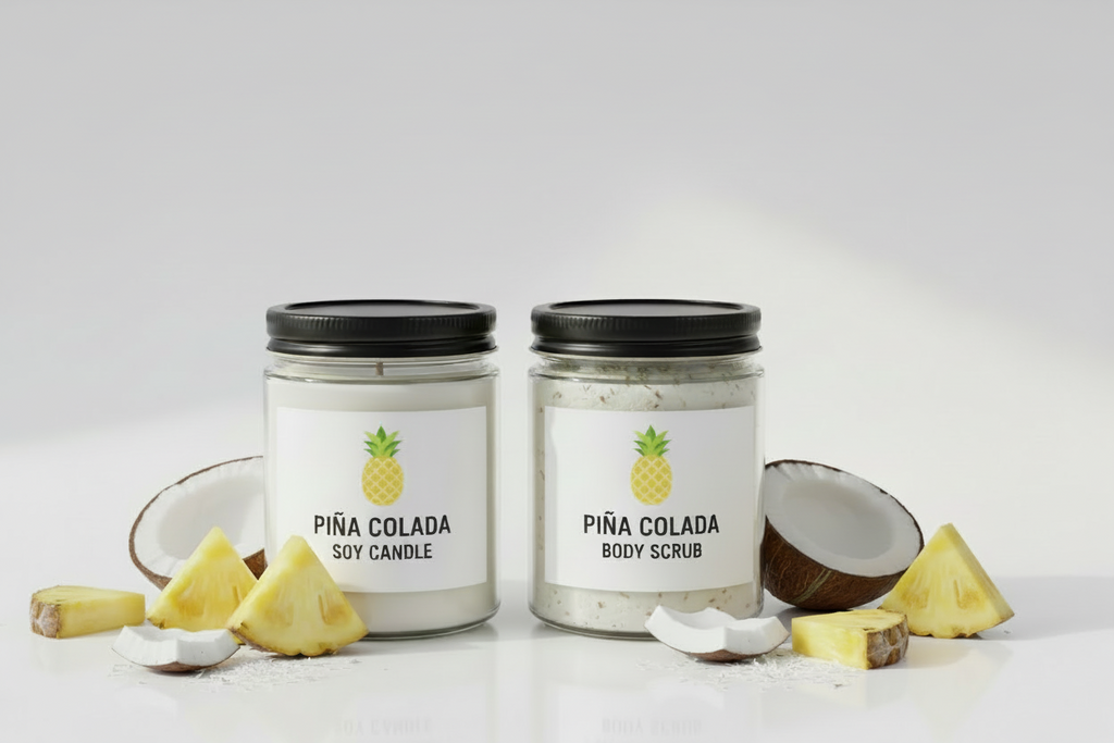 Piña Colada Easter Package Deal with candle and body scrub together