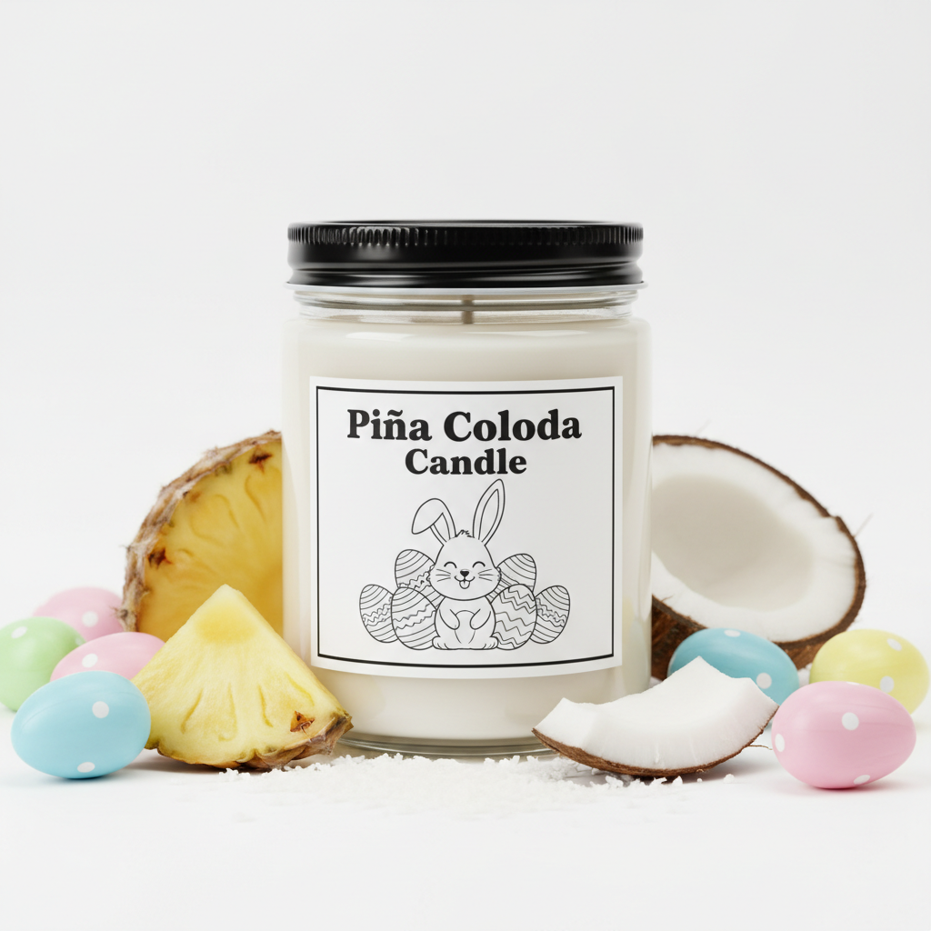 Piña Colada Easter Package Deal with candle and body scrub