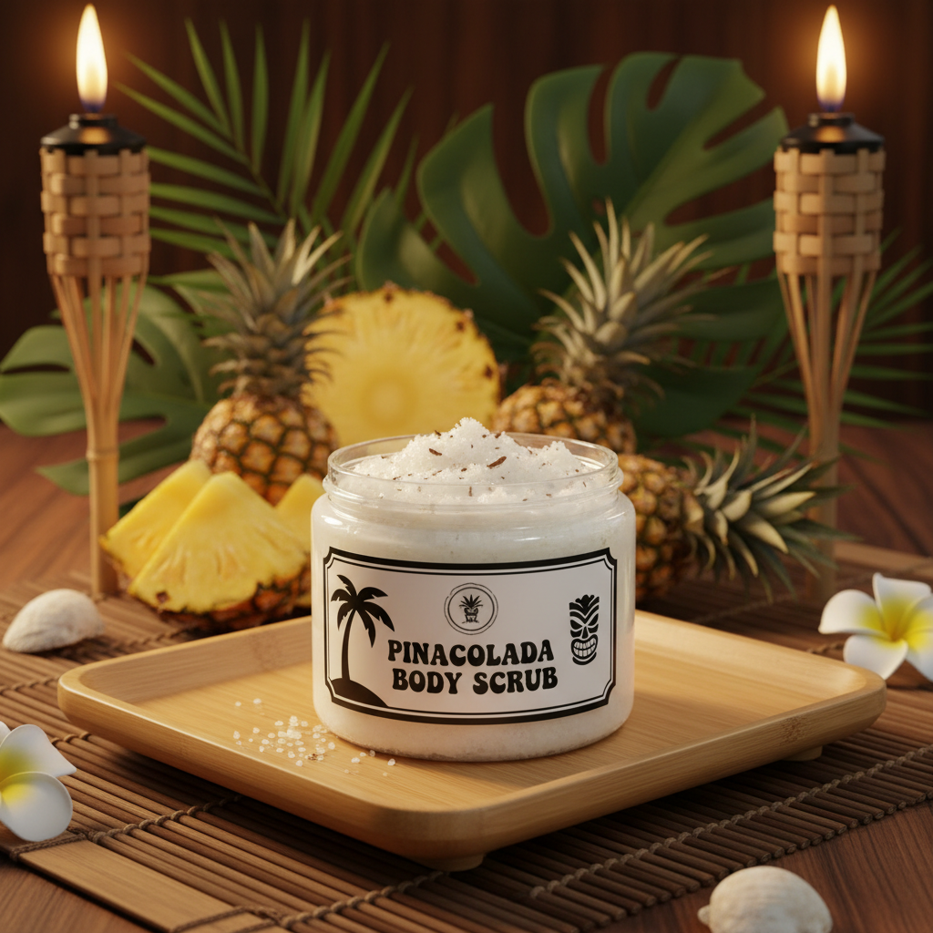 Pinacolada Body Scrub - B&W Label