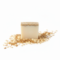 White Honey & Oatmeal Goat Soap with Oats
